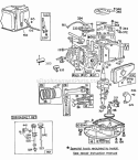CylinderSumpsPistonMufflers Diagram and Parts List for 094508-0156-99  Briggs and Stratton Engine